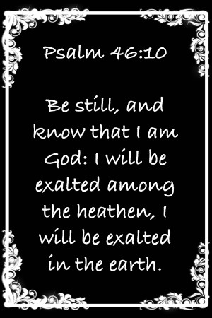Psalm 46 10 8BW